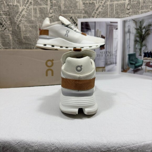 On Cloudnova White Pearl Running Shoes Womens Sneaker - Picture 6 of 7